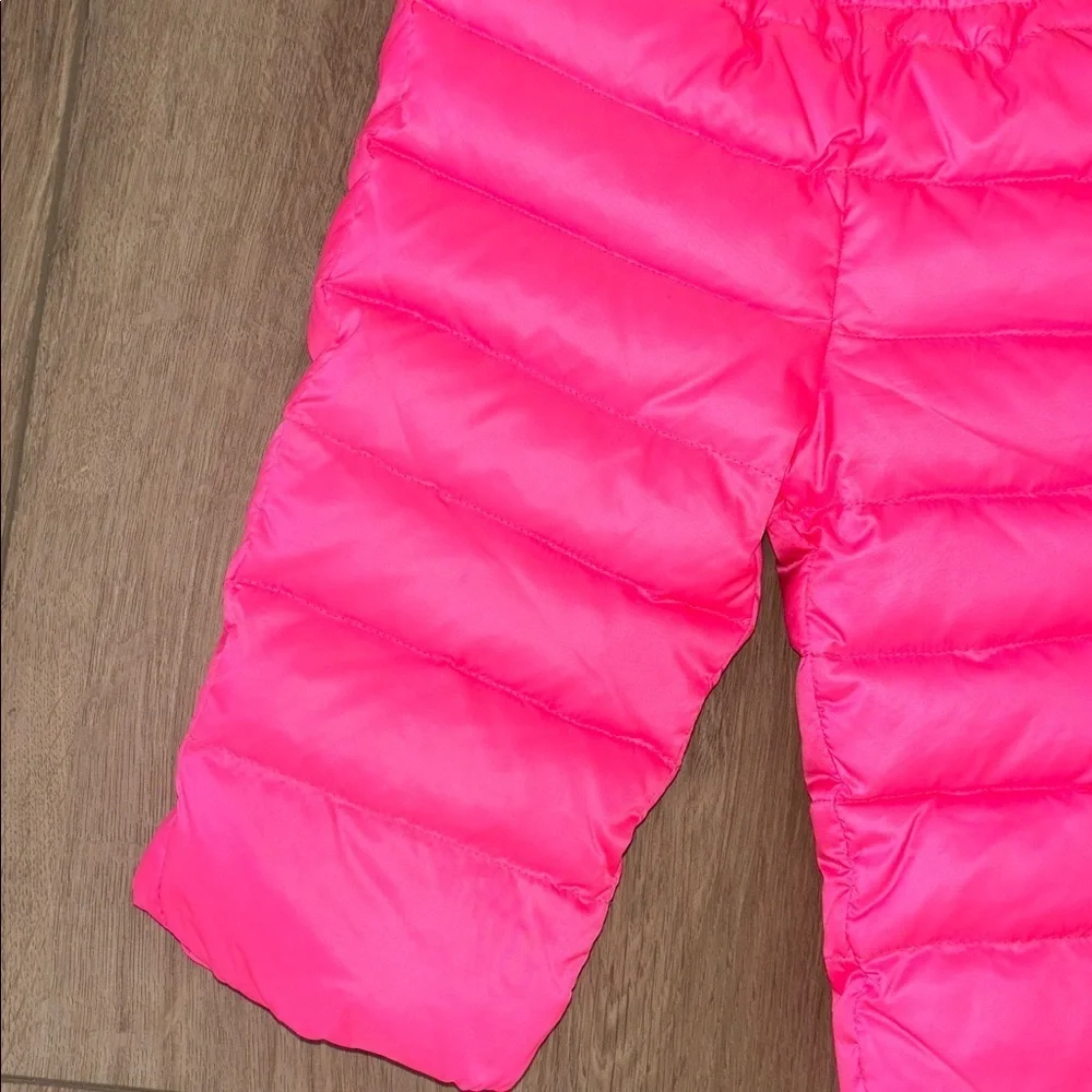 J. Crew Neon Pink Baby Puffer snow  Pants size 12-18 months NWOT